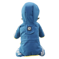 HKM-1116733 Waterproof Dog Raincoat Cape for Four Legs - Breathable Polyester in Pink, Blue, and Yellow