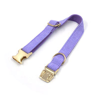 HKM-1117117 Taro Purple Velvet Dog Collar - Stylish and Comfortable Pet Accessory