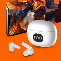 HKM-111763 Wireless Earbuds with Hi-Fi Sound and Waterproof Design, LED Display, and Built-in Mic
