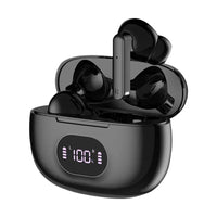 HKM-111763 Wireless Earbuds with Hi-Fi Sound and Waterproof Design, LED Display, and Built-in Mic