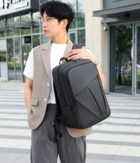 HKM-111827 Men's Business Backpack, Anti-Theft, Waterproof Oxford Material, Smart Design with Multiple Compartments