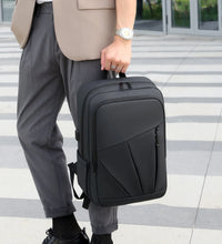 HKM-111827 Men's Business Backpack, Anti-Theft, Waterproof Oxford Material, Smart Design with Multiple Compartments