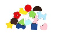 HKM-111827 Touch Box Wooden Tactile Training Puzzle for Sensory Development - 15.5 cm Size
