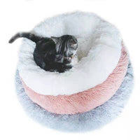 HKM-1119165 Cozy Round Plush Pet Kennel for Small to Large Dogs and Cats