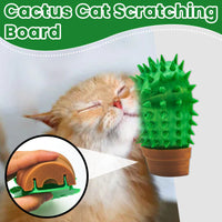 HKM-1119933 Cactus-Shaped Cat Scratch Board for Play and Claw Care - 9x4x11cm Plastic Design