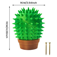 HKM-1119933 Cactus-Shaped Cat Scratch Board for Play and Claw Care - 9x4x11cm Plastic Design