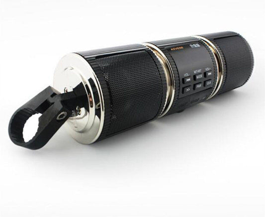 HKM-112083 Waterproof Bluetooth Motorcycle Speakers with FM Radio, USB and AUX Audio Player
