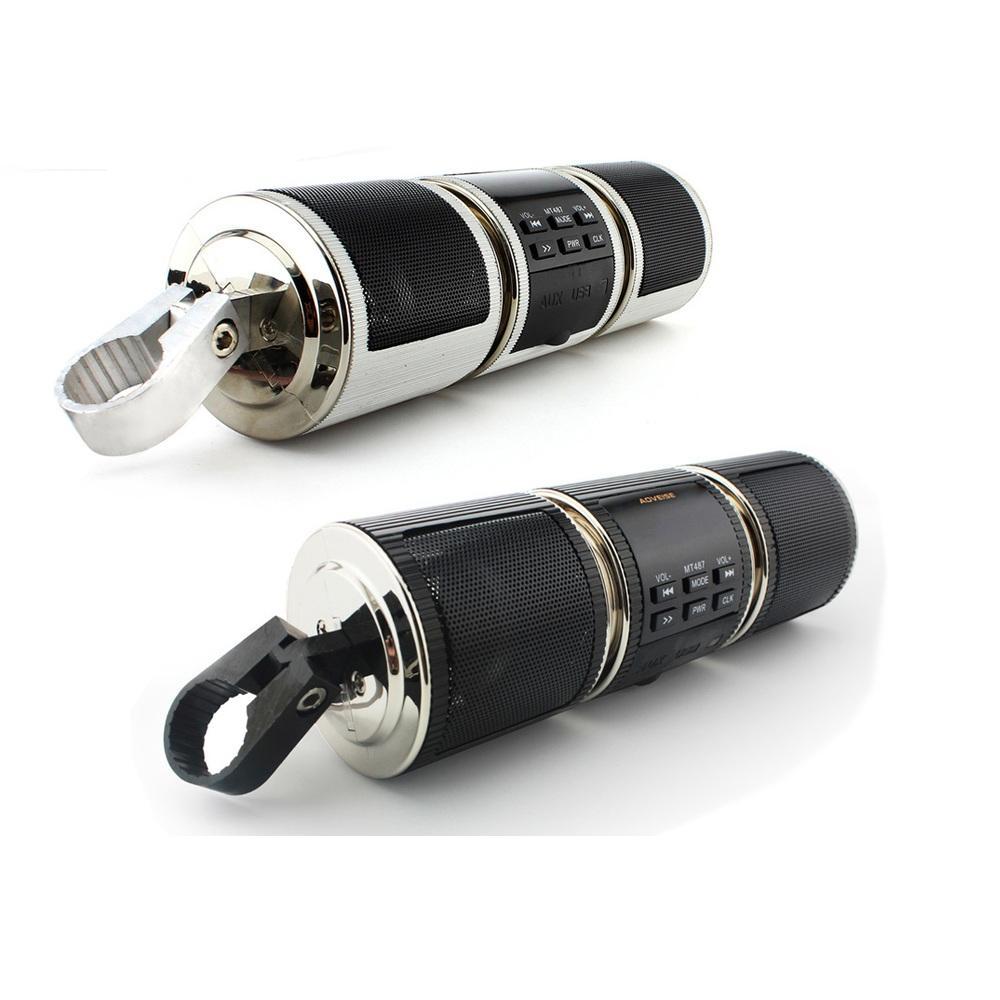 HKM-112083 Waterproof Bluetooth Motorcycle Speakers with FM Radio, USB and AUX Audio Player