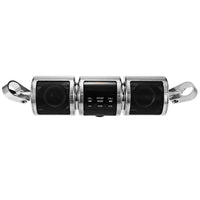 HKM-112083 Waterproof Bluetooth Motorcycle Speakers with FM Radio, USB and AUX Audio Player