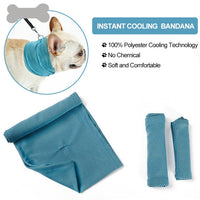 HKM-1122493 Cooling Dog Bandana Scarf - Instant Heat Relief Towel for Summer Outdoor Activities