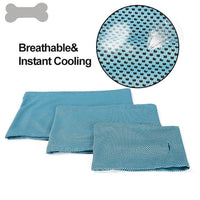 HKM-1122493 Cooling Dog Bandana Scarf - Instant Heat Relief Towel for Summer Outdoor Activities