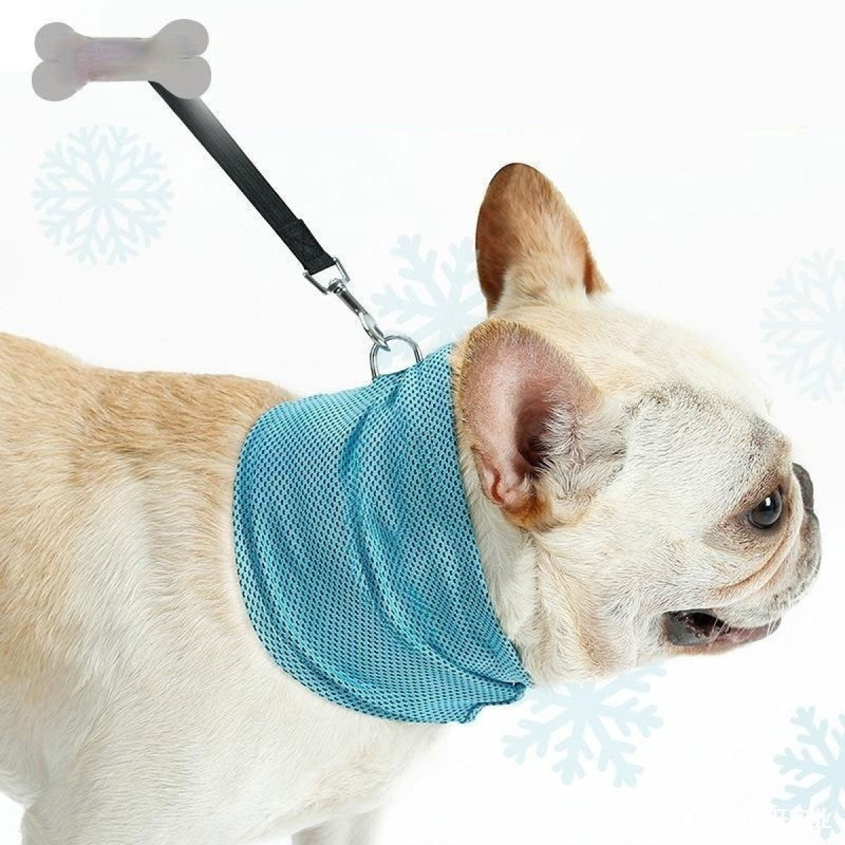 HKM-1122493 Cooling Dog Bandana Scarf - Instant Heat Relief Towel for Summer Outdoor Activities