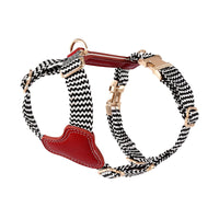 HKM-1124669 Nylon Pet Vest-style Hand Holding Rope Dog Collar and Chest Strap Set in Multiple Colors