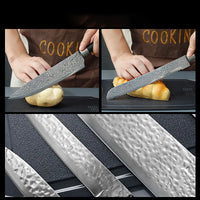 HKM-112467 19-Piece Kitchen Knife Set with Block - Professional Cutting Boards, Dishwasher Safe, Soft Handle