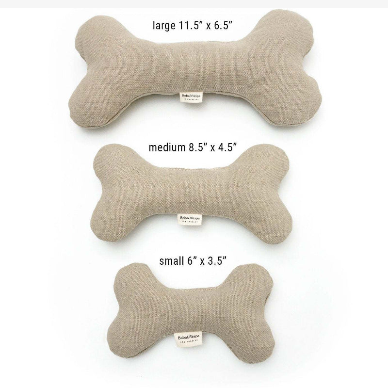 HKM-1125693 Cotton Velvet Dog Toy Bone for Chewing and Molar Care
