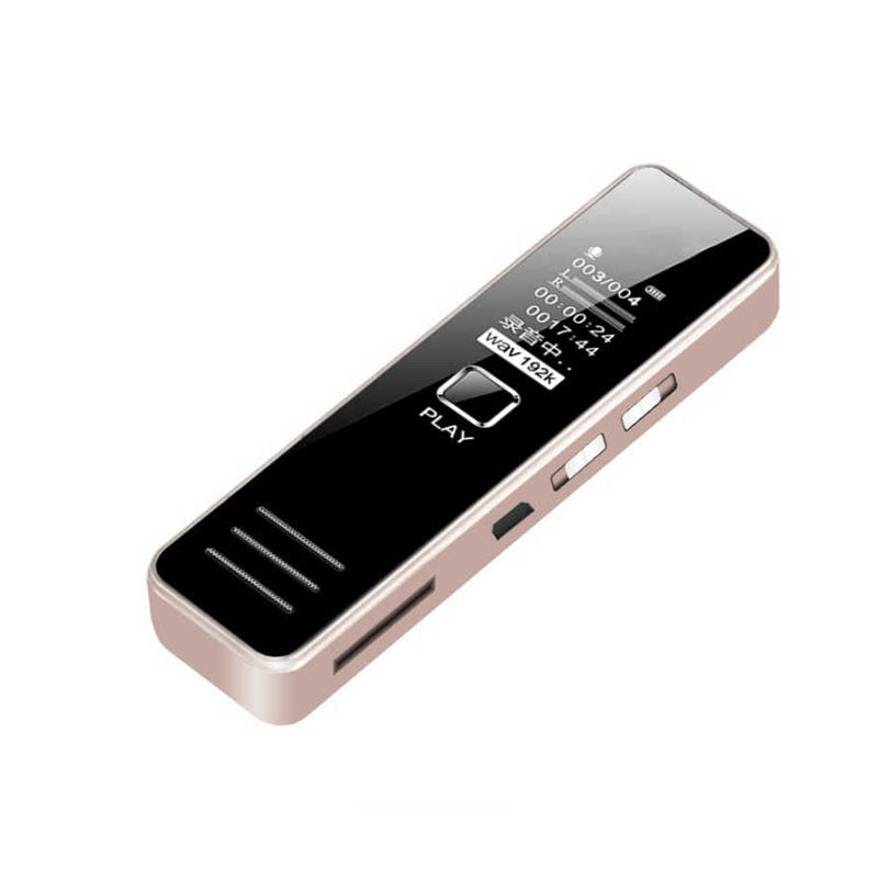 HKM-112595 Mini Portable High-Definition Voice Recorder with Headphone Jack and Up to 32GB TF Card Support