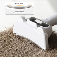 HKM-1126461 Portable Pet Spray Thinning Comb for Dogs and Cats - Type-C Rechargeable, White