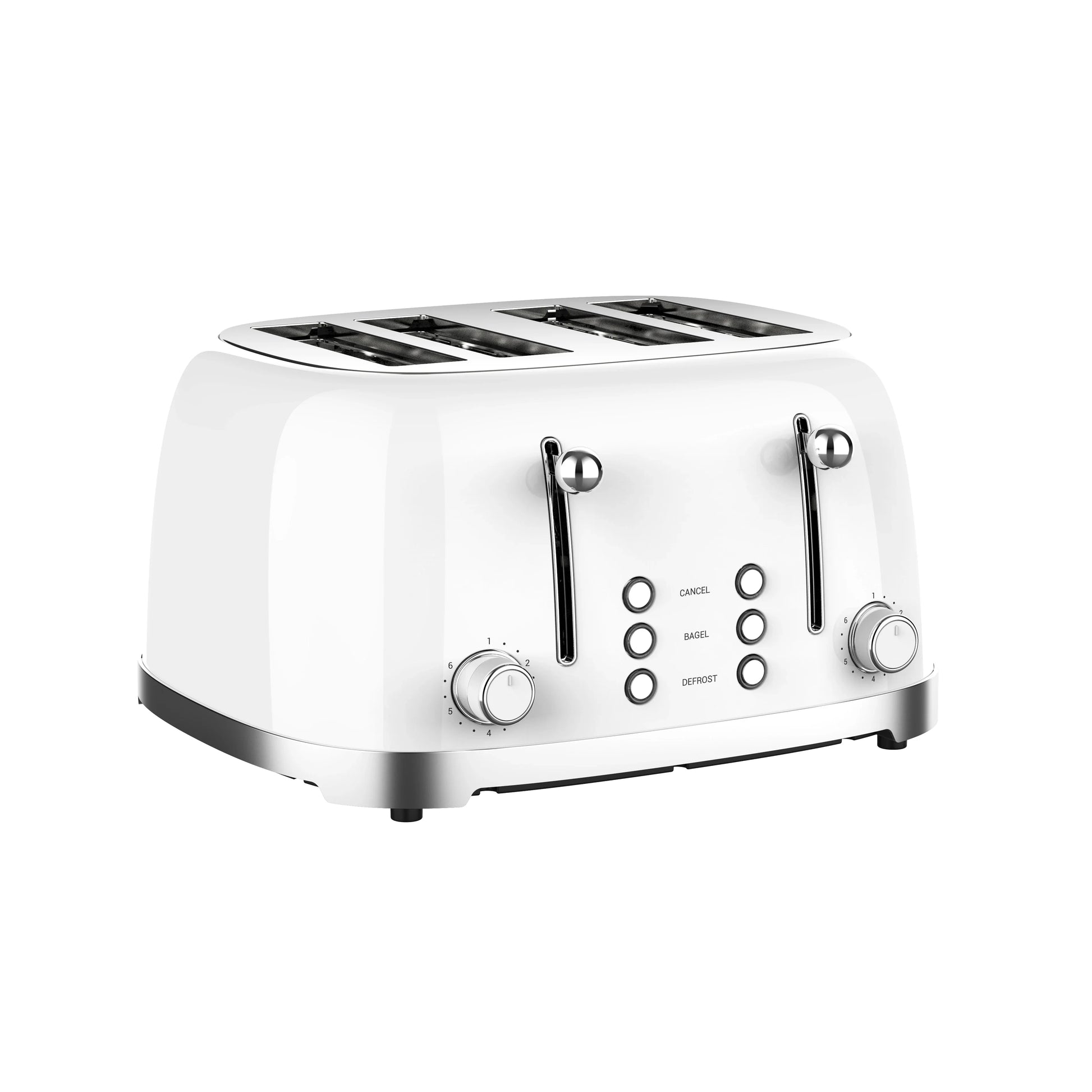 HKM-112659 Customisable Retro 4-Slice Toaster with Optional Logo for Kitchen and Hotel Use