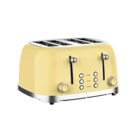 HKM-112659 Customisable Retro 4-Slice Toaster with Optional Logo for Kitchen and Hotel Use