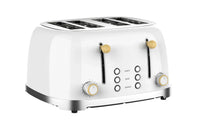 HKM-112659 Customisable Retro 4-Slice Toaster with Optional Logo for Kitchen and Hotel Use