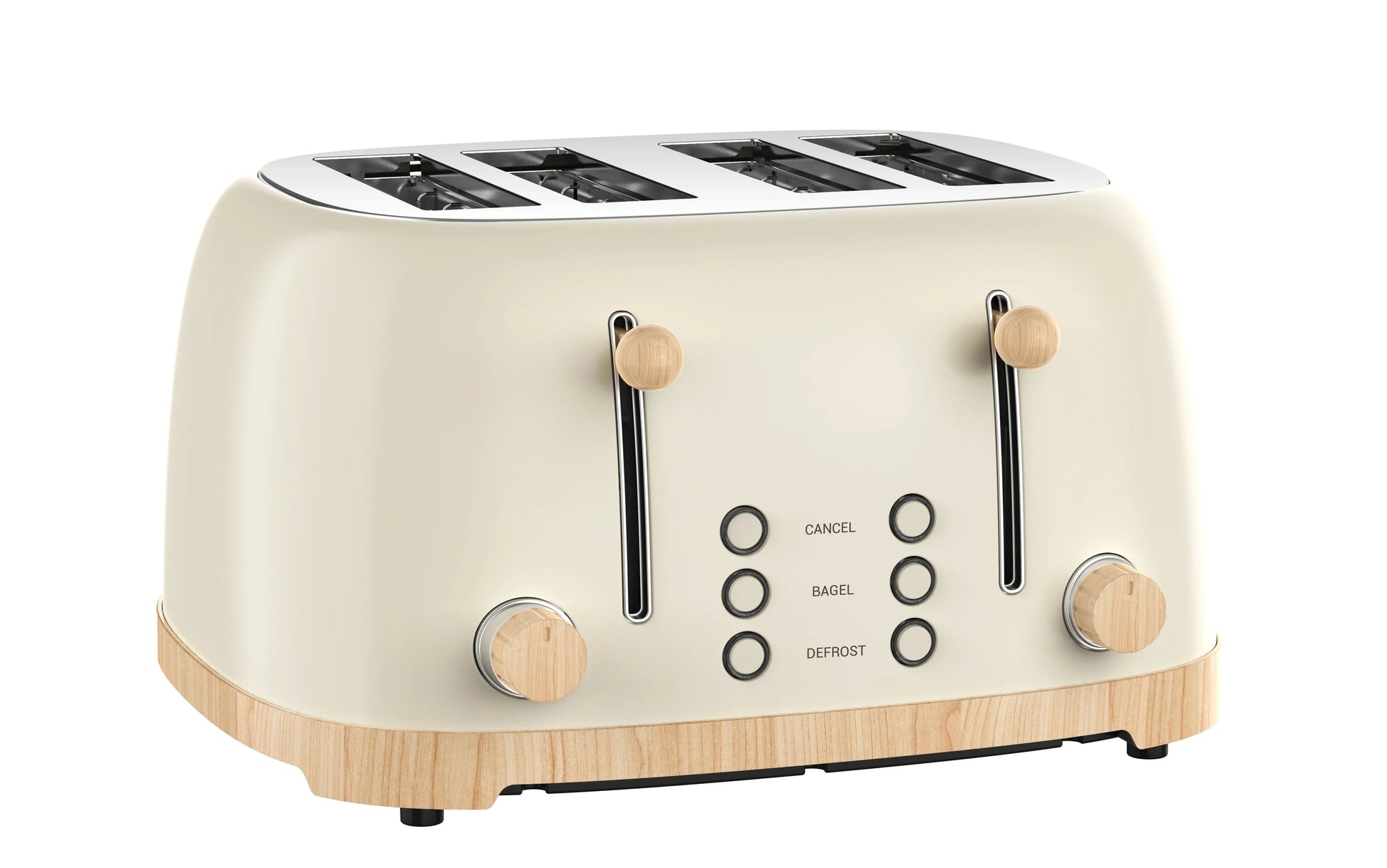 HKM-112659 Customisable Retro 4-Slice Toaster with Optional Logo for Kitchen and Hotel Use