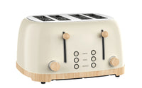 HKM-112659 Customisable Retro 4-Slice Toaster with Optional Logo for Kitchen and Hotel Use