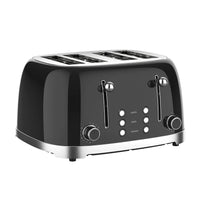 HKM-112659 Customisable Retro 4-Slice Toaster with Optional Logo for Kitchen and Hotel Use