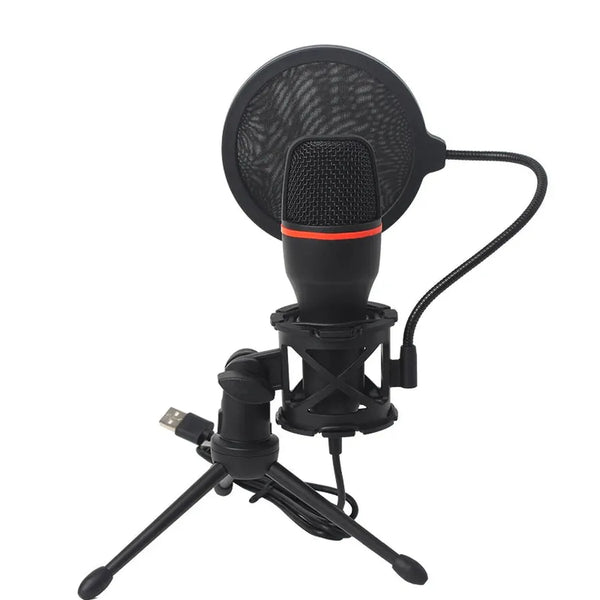 HKM-112659 USB Condenser Microphone for Streaming, Gaming, Vlogging, and Karaoke Recording