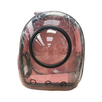HKM-1127101 Transparent Skylight Cat Backpack with Diaper Storage and Breathable Design, Medium Soft Material, Large Capacity