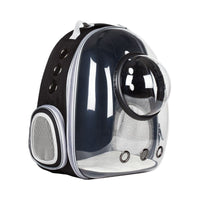 HKM-1127101 Transparent Skylight Cat Backpack with Diaper Storage and Breathable Design, Medium Soft Material, Large Capacity