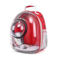 HKM-1127101 Transparent Skylight Cat Backpack with Diaper Storage and Breathable Design, Medium Soft Material, Large Capacity