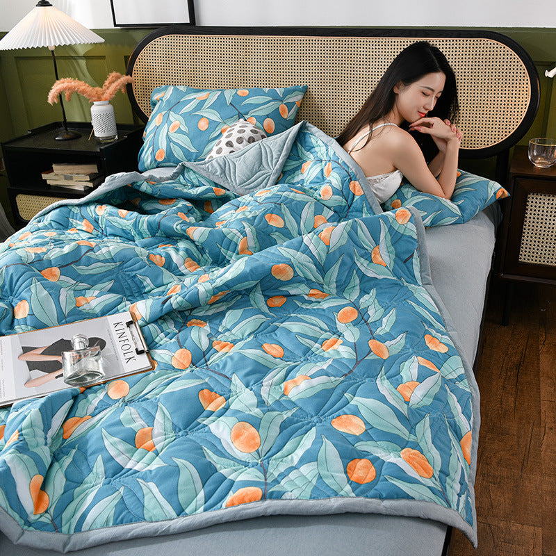HKM-112915 Summer Cool Quilt in Washed Cotton - Air-Conditioning Comfort for Year-Round Use