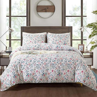 HKM-112915 Three-Piece Polyester Fiber Quilt Cover Set for 1.8 m Beds, Multiple Sizes Available