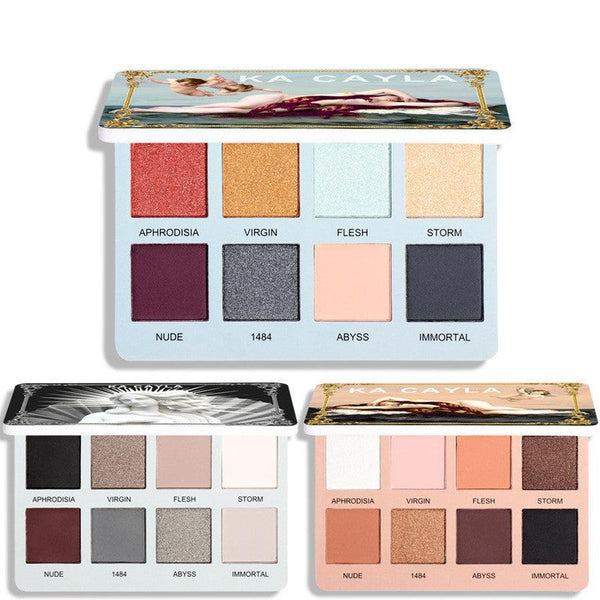 HKM-112979 Matte Pearl Glitter Eyeshadow Palette for All Skin Types - Full Coverage and Easy Definition