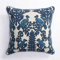 HKM-113235 Nordic Hand Embroidered Ramie Cotton & Hemp Pillow Cushion Cover - 35x50CM & 45x45CM Sizes Available