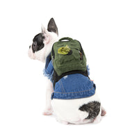 HKM-1132861 Washable Square Pet Backpack for Small Dogs - Pink, Army Green, Yellow Options