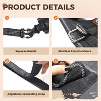 HKM-1133245 Acl Knee Pad for Joint Pain Relief in Hip Dysplasia, Adjustable Protective Strap Available in M, L, XL