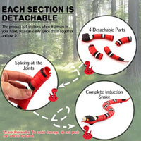 HKM-1133885 USB Rechargeable Interactive Infrared Sensing Snake Toy for Cats and Dogs with Glowing Eyes and Swallowing Tongue
