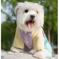 HKM-1135165 Travel-Ready Cotton Jumpsuit with Mini Backpack for Dogs and Cats - Windproof and Warm for Outdoor Adventures
