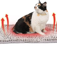 HKM-1135421 Light Gray Double-Sided Pet Sleeping Mat Blanket for Cats - 50x60cm & 60x80cm Options