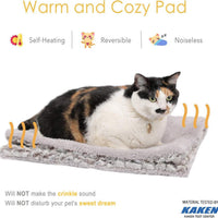 HKM-1135421 Light Gray Double-Sided Pet Sleeping Mat Blanket for Cats - 50x60cm & 60x80cm Options
