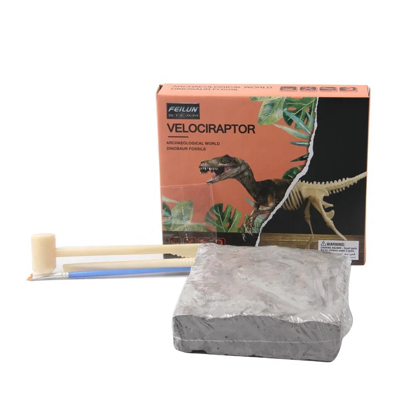 HKM-113555 Dinosaur Fossil Excavation Kit for Kids - STEM Learning Adventure Activity