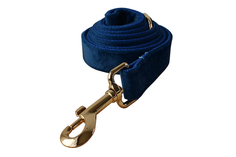 HKM-1135677 Flannel Gold Buckle Dog Harness - Adjustable Polyester Chest Strap for Small to Extra Large Dogs