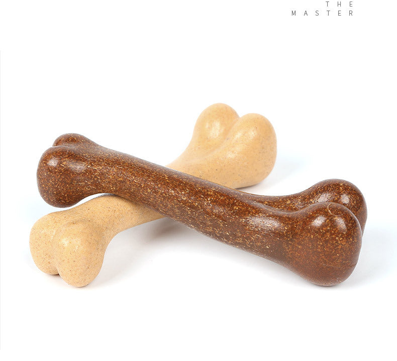HKM-1137213 Bite-Resistant Molar Toy for Pets - Beef Flavor Simulation, Interactive Reward, Available in 12cm, 15cm, 18.5cm, Yellow and Brown