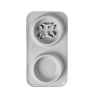 HKM-1137853 Foldable Silicone Pet Bowl - Double Feeding and Drinking Bowl with Non-Slip Design