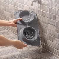 HKM-1137853 Foldable Silicone Pet Bowl - Double Feeding and Drinking Bowl with Non-Slip Design