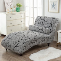 HKM-113811 All-Inclusive Stretch Armless Sofa Cover - Multiple Solid Color Options with Recliner Cover and Pillowcase