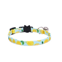 HKM-1138365 Fashionable Triangular Cat and Dog Collar with Fruit Patterns - Available in Small and Medium Sizes