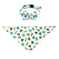 HKM-1138365 Fashionable Triangular Cat and Dog Collar with Fruit Patterns - Available in Small and Medium Sizes