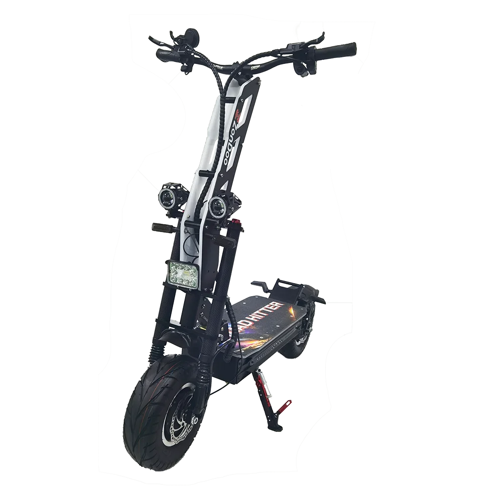 HKM-113939 72V Dual Motor Folding Electric Scooter, 4000W Power, Max Speed 68MPH, 13-Inch Tires